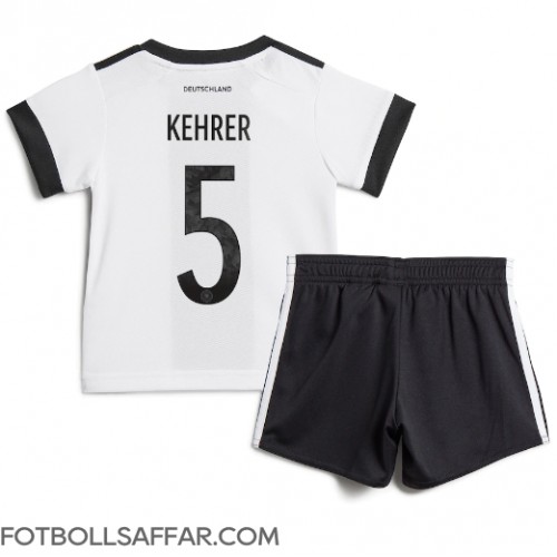 Tyskland Thilo Kehrer #5 Hemmadräkt Barn VM 2022 Kortärmad (+ Korta byxor)